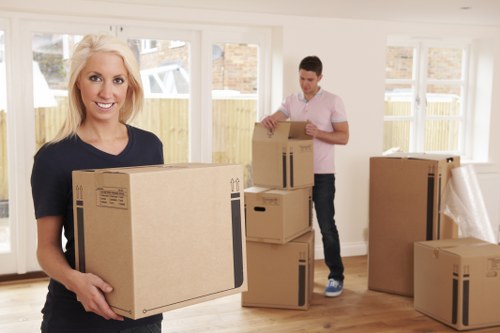 Professional house movers helping with a South Tottenham home relocation