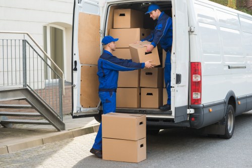 Local van loading scene showing access challenges in South Tottenham